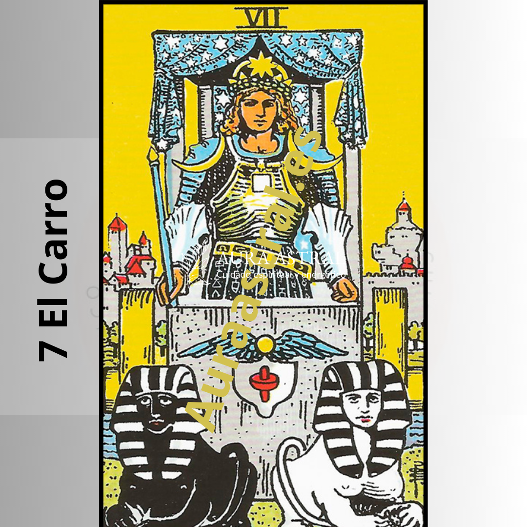 Tarot. El carro. Arcanos mayores. 