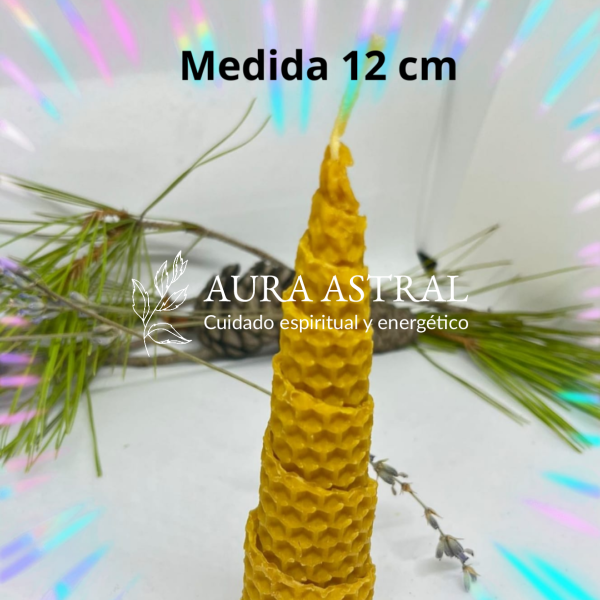 Vela artesana de miel 12cm