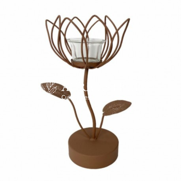Porta velas flor