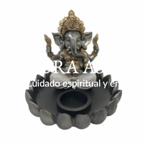 Candelabro Ganesha 16 x 16 x 13 cm