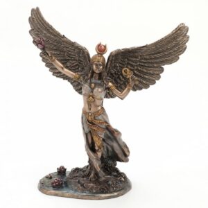 Figura diosa Isis egipcia resina bronce