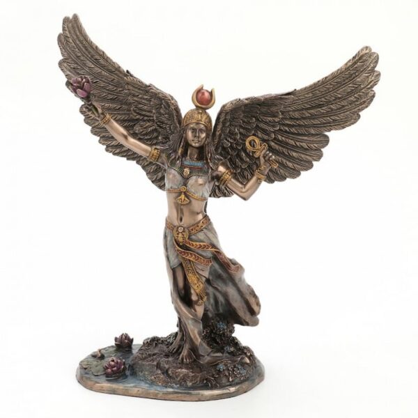 Figura diosa Isis egipcia resina bronce