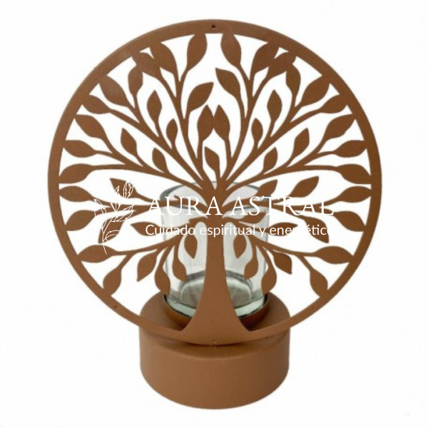 porta velas árbol de la vida