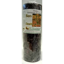 Velón san deshacedor con hierbas y aceite