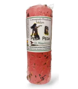 Velón pega pega con hierbas y aceite