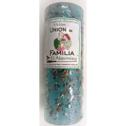 Velón unión de familia con hierbas y aceite